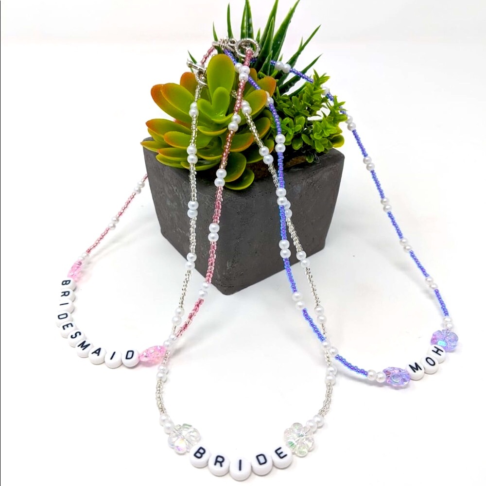 Maid of Honor MOH Stagette Hen Bachelorette Party Choker Necklace